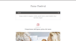 Desktop Screenshot of famefestival.it
