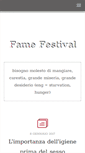 Mobile Screenshot of famefestival.it