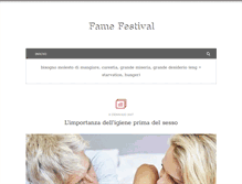 Tablet Screenshot of famefestival.it